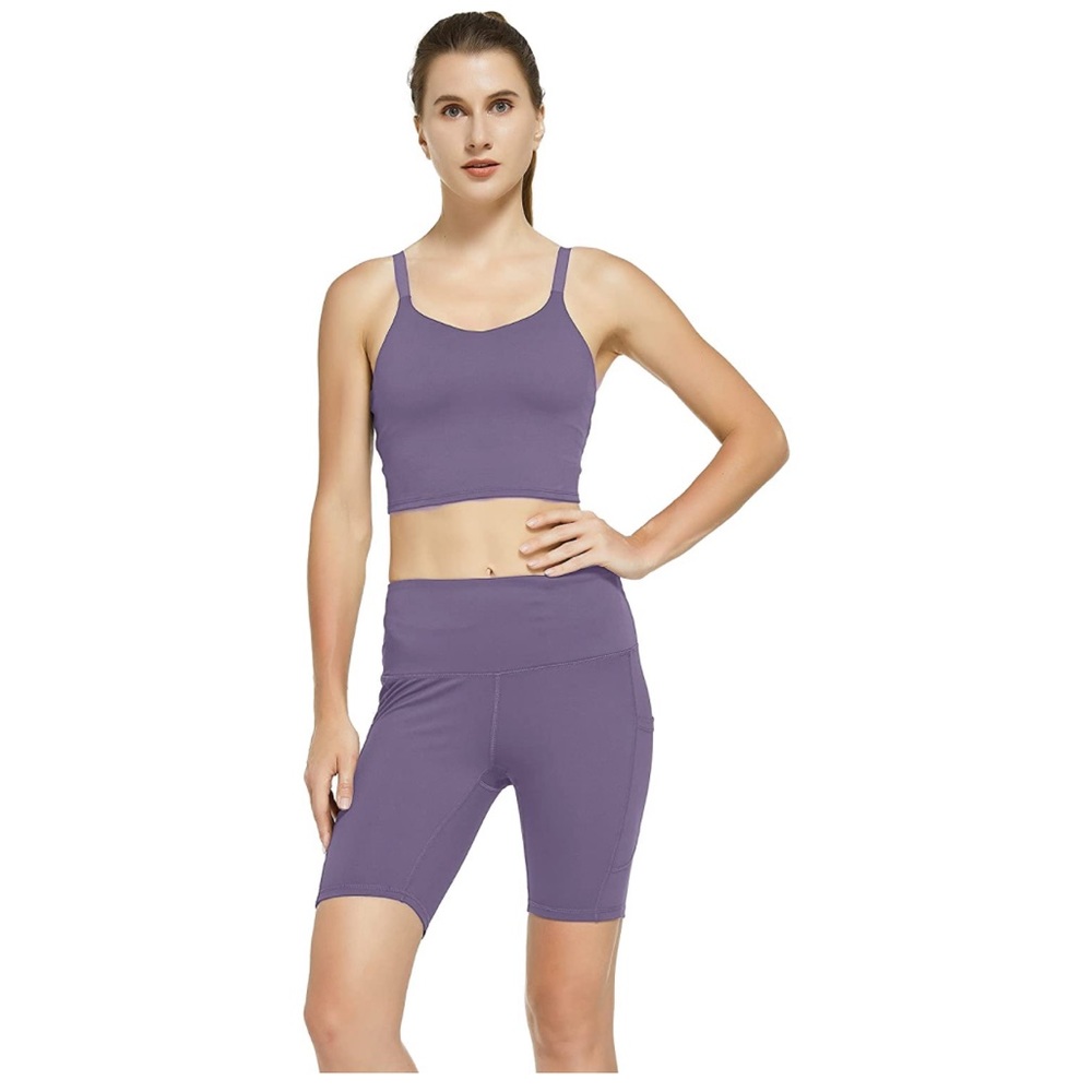 Workout Yoga Matching Set in Lilac Purple